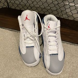 Jordan 13 Retro white/fire Red- French Blue